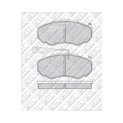 AUTOSFEC BP001750 Тормозные колодки