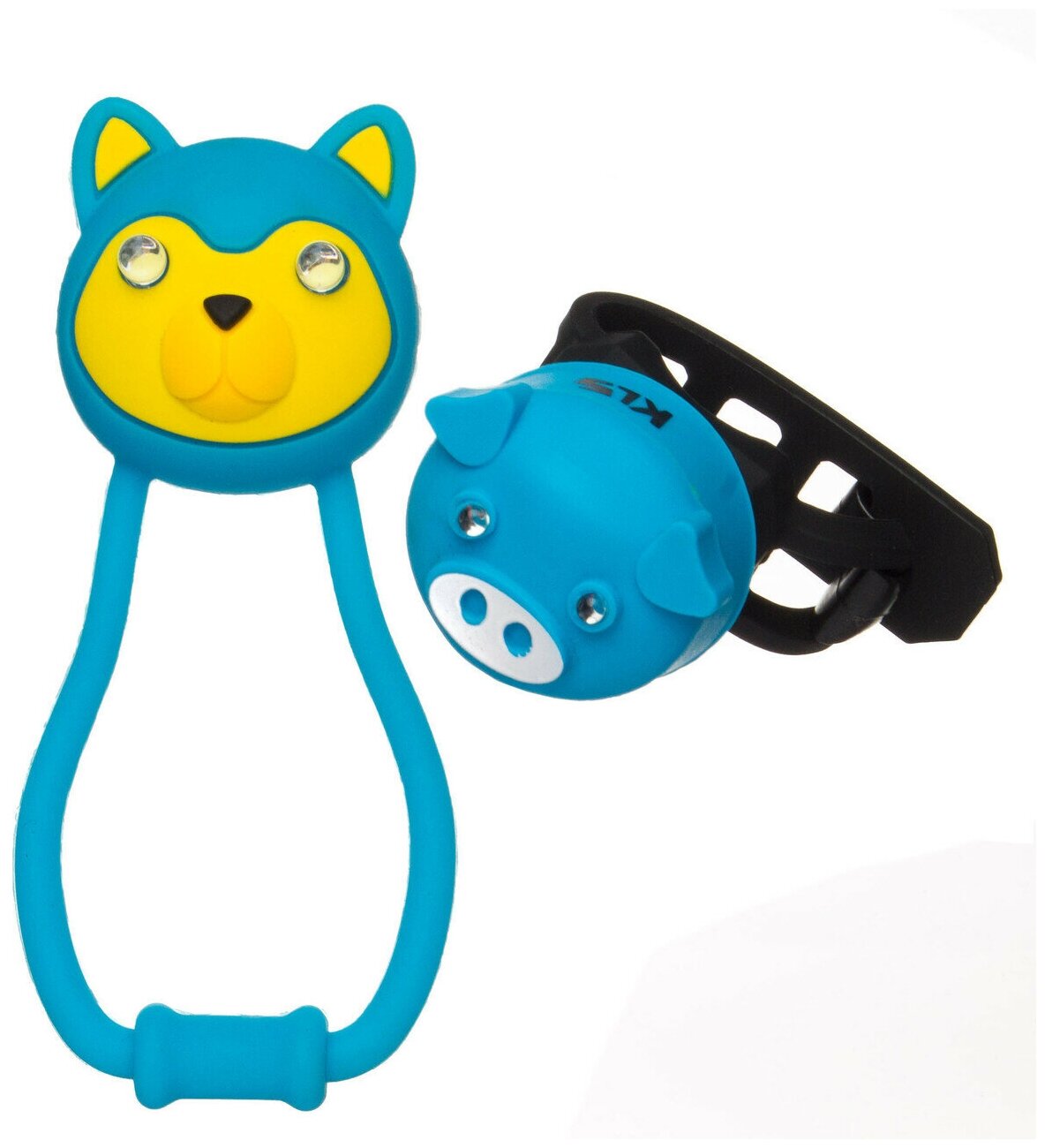 Комплект освещения KLS ANIMAL синий: силиконовые фонарики TEDDY+PIGGY