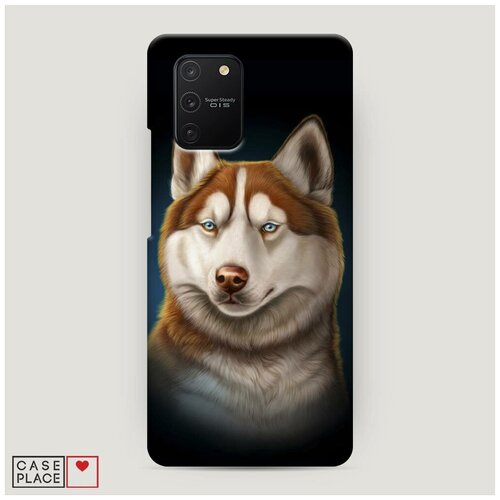 фото Чехол пластиковый samsung galaxy a91 хаски арт 3 case place