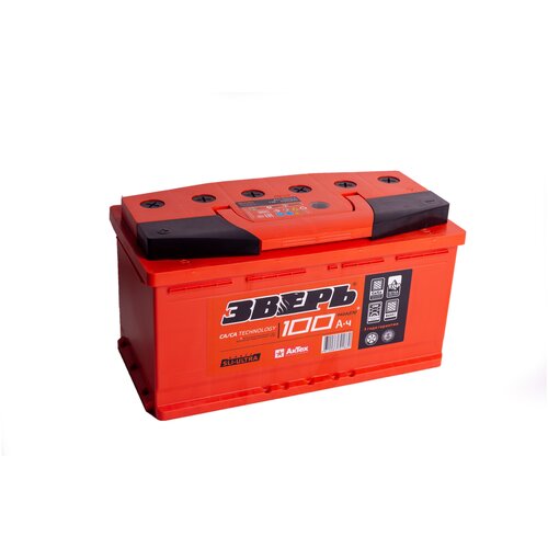 Аккумулятор зверь ZVK 100-3-L прямая полярность, 100 Ач