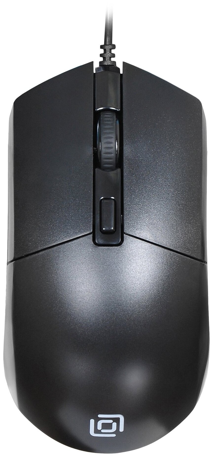 Мышь Оклик 207M черный оптическая (2400dpi) USB (4but)