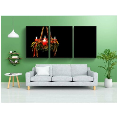 фото Набор модулных постеров для интерьера "адвент, рождественское время, адвент сезон" 60x90 см. в тубусе, без рамки lotsprints