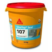 Гидроизоляция SikaTop Seal-107 двухкомпонентная полимерная, 10 кг (цвет серый)