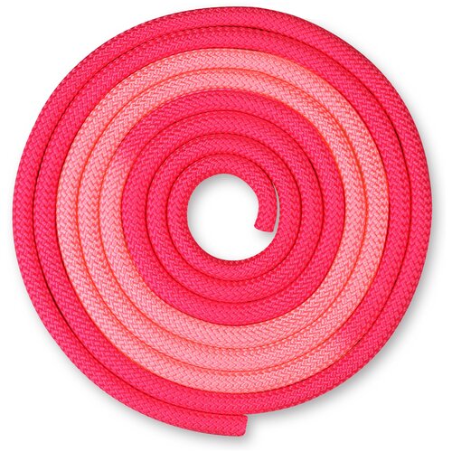 Гимнастическая скакалка утяжелённая Indigo IN257 фуксия/розовый 300 см скакалка для художественной гимнастики утяжеленная семицветная indigo 165 г in038 радуга 3 м