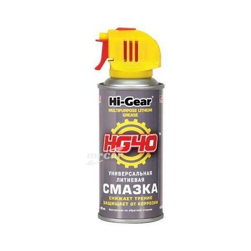 фото Hi-gear hg5504 универсальная литиевая смазка аэрозоль 142г / 185 мл