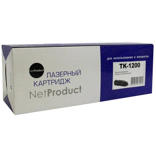 Тонер-картридж NetProduct TK-1200 для Kyocera Ecosys M2235/2735/2835/P2335, 3K, черный, 3000 страниц картридж sakura satk1200 для kyocera mita ecosys m2235dn m2735dn m2835dw