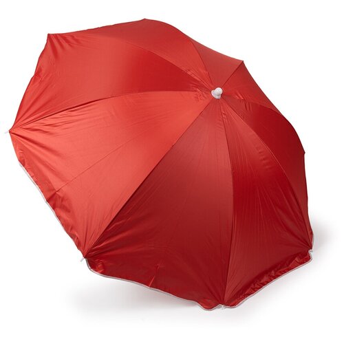 Зонт пляжный, круглый, красный, 155см