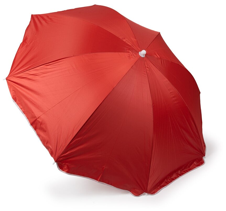 Зонт пляжный, круглый, красный, 155см