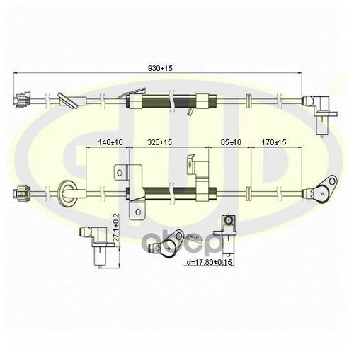 Датчик Abs Передн Nissan Maxima Лев G. U. D арт. GABS02408