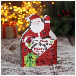Елочная игрушка Зимнее волшебство Дед Мороз с письмом 6947613, красный, 17 см