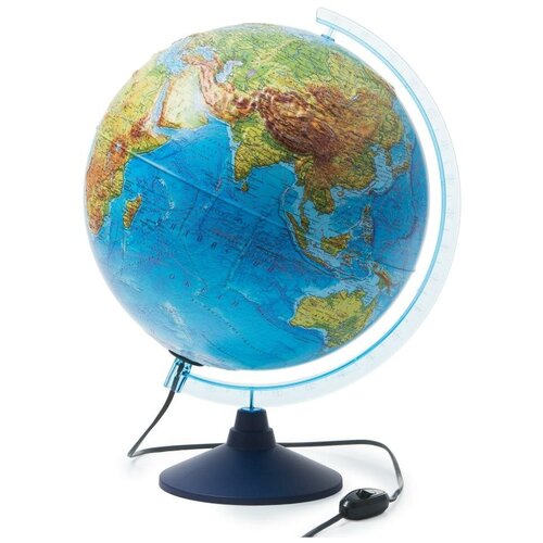 Глобус GLOBEN Интерактивный физико-политический с подсветкой рельефный 320 с очками VR глобус физико политический рельефный диаметр 32 см интерактивный с подсветкой globen
