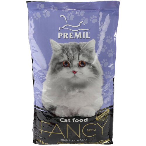 Полнорационный сухой корм PREMIL Fancy для молодых и взрослых кошек , а также для кошек с разборчивым вкусом 10 кг