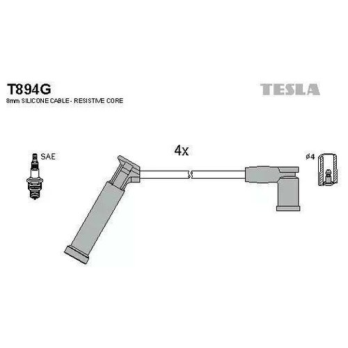 Tesla1 TESLA Провода зажигания TESLA T894G