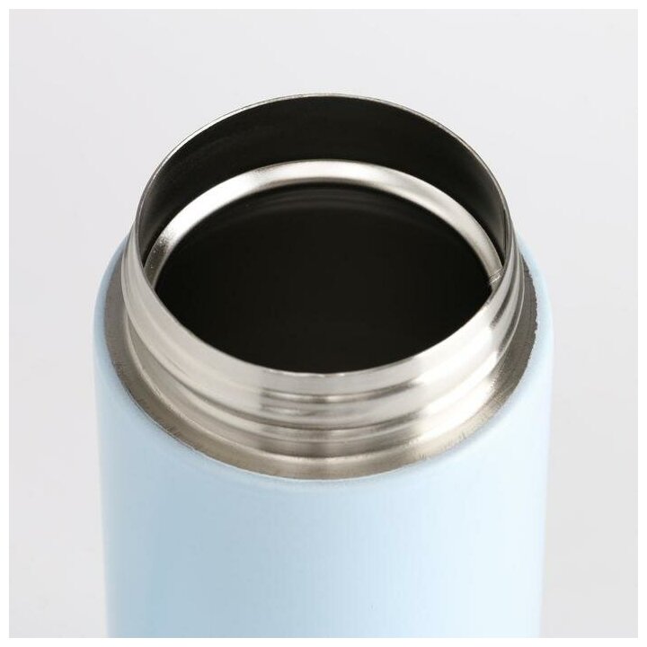 Термос для чая, кофе, напитков TAKE IT EASY "Орегон", сохраняет тепло 8 ч, цвет голубой, объем 400 мл - фотография № 3