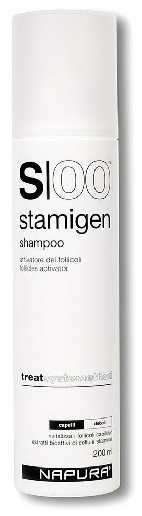 NAPURA шампунь S00 Stamigen трихологический активатор волосяных фолликулов, чтобы волосы росли толще и быстрее