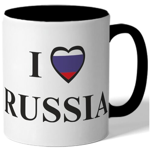 фото Кружка я люблю россию drabs