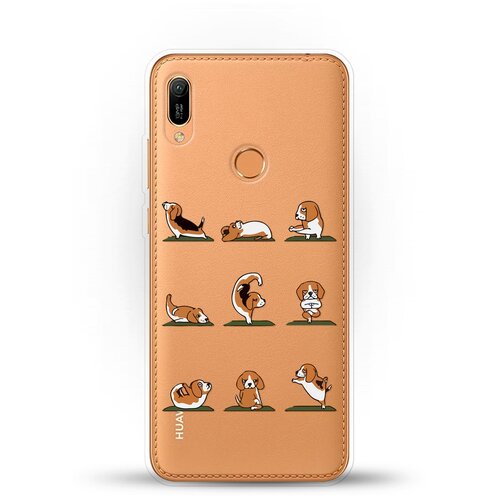 Силиконовый чехол Зарядка от Биглей на Huawei Y6 (2019) силиконовый чехол зарядка от биглей на huawei p smart 2021