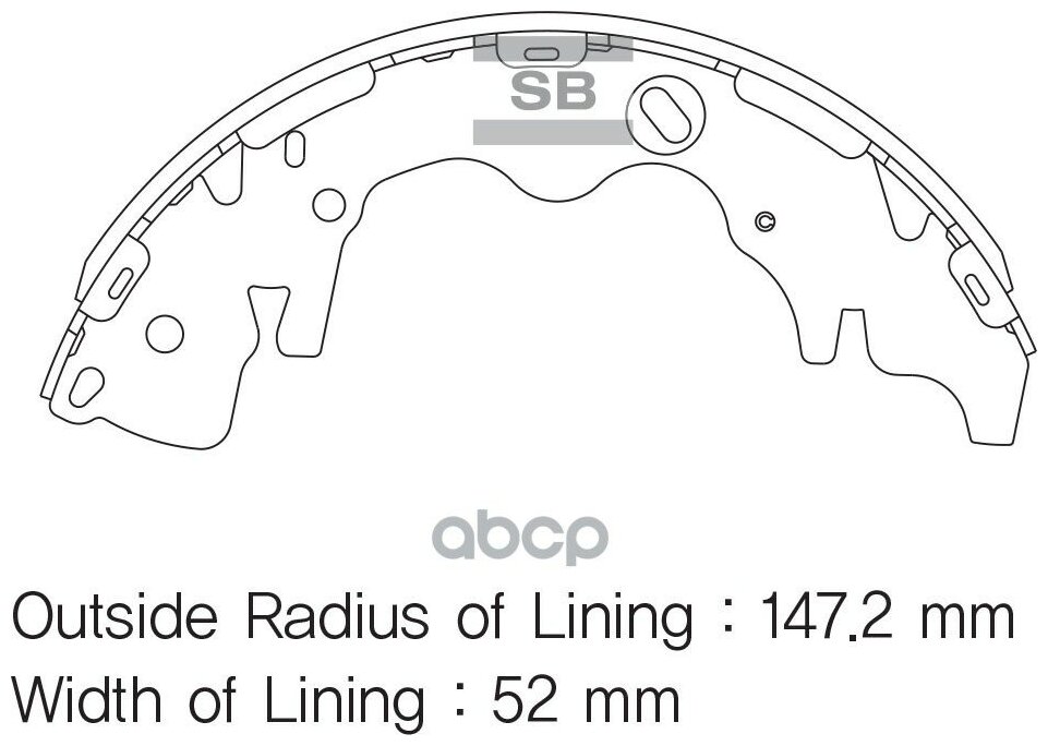 SANGSIN BRAKE SA141 Колодки барабанные SANGSIN BRAKE SA141