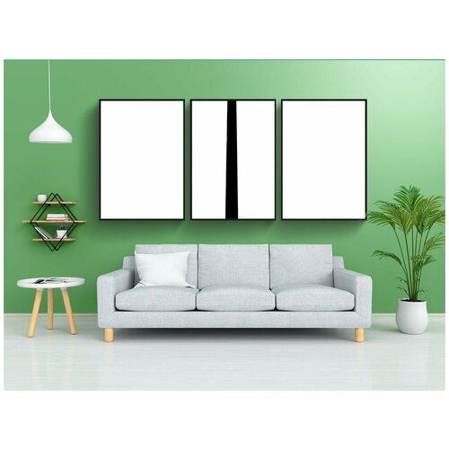 фото Набор модулных постеров для интерьера "мостовые весы, весовщик, весы" 60x90 см. в тубусе, без рамки lotsprints