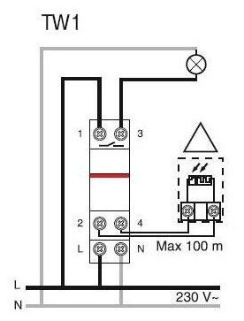 Реле освещенности TL1 c датчиком 1 диапазон АВВ (TL1) - фотография № 2