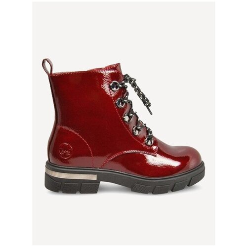 фото Ботинки rieker, размер 39, красный, бордовый