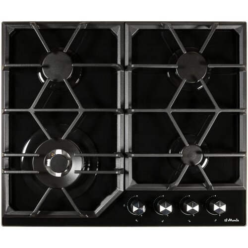 Встраиваемая варочная поверхность газовая 60см закаленное стекло газ-контроль автоподжиг конфорки Sabaf Италия WOK il Monte BH-647G 2863000₽