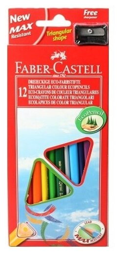 Набор цветных карандашей "Faber Castell" Ecopen заточенные 12 цв. 12 шт. 120523