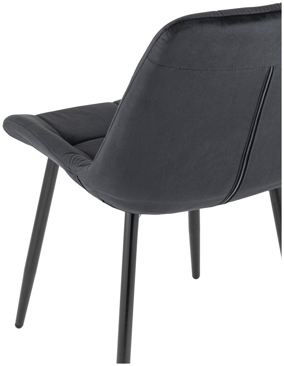 Комплект стульев для кухни 4 шт Флекс велюр черный