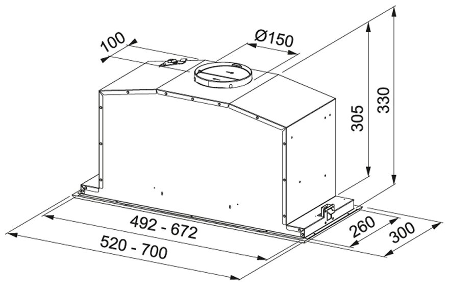 Кухонная вытяжка встраиваемая Franke Box Plus FBI 547 XS NP - фотография № 2