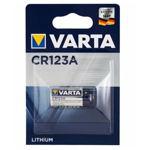 Литиевая батарея CR123A Varta 06205301401 батарейка tekcell cr123a tc lithium cr123a 2 штуки