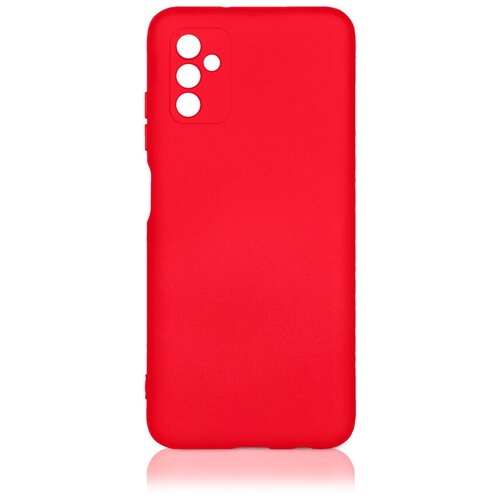 DF / Силиконовый чехол с микрофиброй для Samsung Galaxy M52 (5G) DF sOriginal-31 (red) / красный