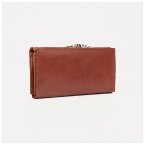 фото Кошелёк на магнитах, цвет коричневый