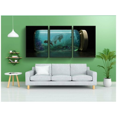 фото Набор модулных постеров для интерьера "фотошоп, manipulacion, surealismo" 60x90 см. в тубусе, без рамки lotsprints