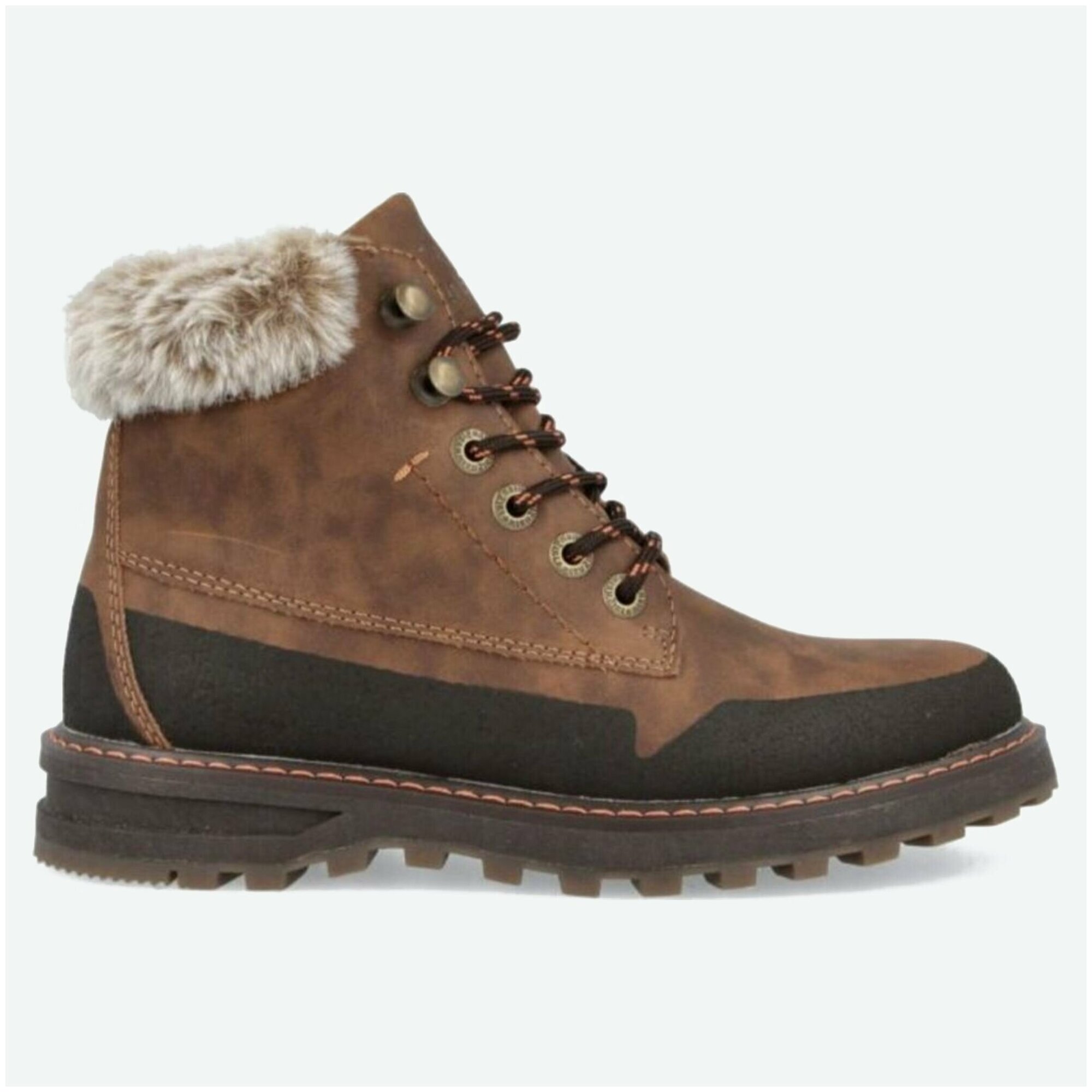Ботинки женские Wrangler Mitchell Boot FurWL22510-064 зимние коричневые 