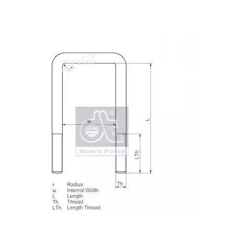 DT SPARE PARTS 262559 Стремянка рессоры