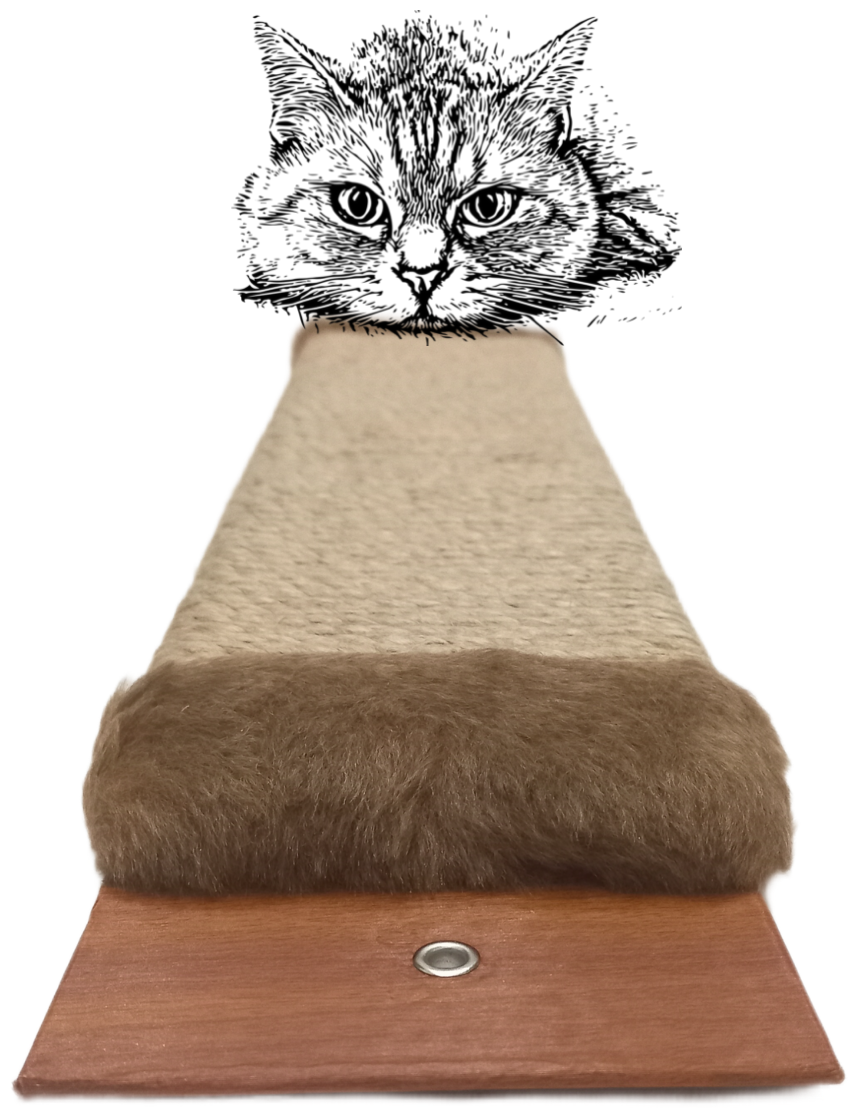 Когтеточка для кошки джутовая настенная с пропиткой 60см /напольная /когтеточка веревочная - фотография № 4