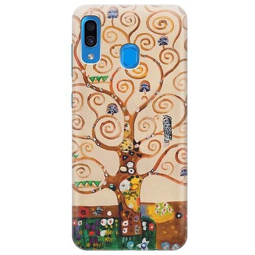 фото Ультратонкий силиконовый чехол-накладка для samsung galaxy a20 / a30 с принтом "климт" gosso