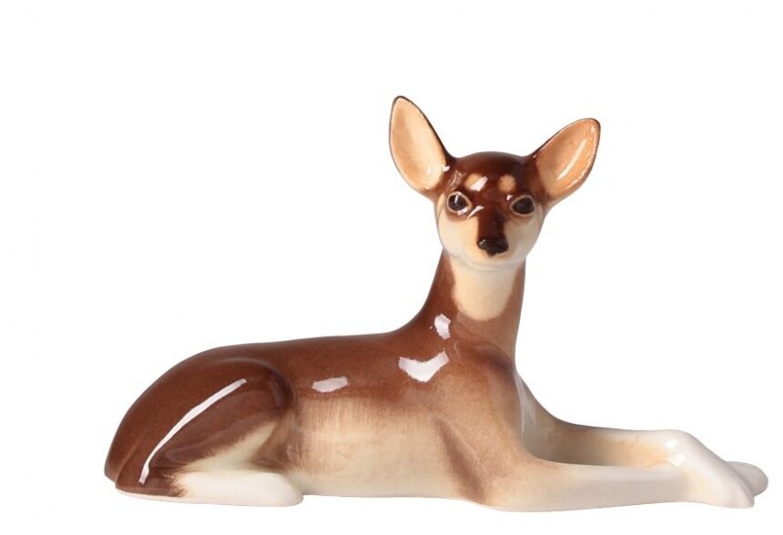 фото Скульптура анималистическая Императорский Фарфоровый Завод Скульптура Русский той-терьер Мио арт. 82.83021.00.1