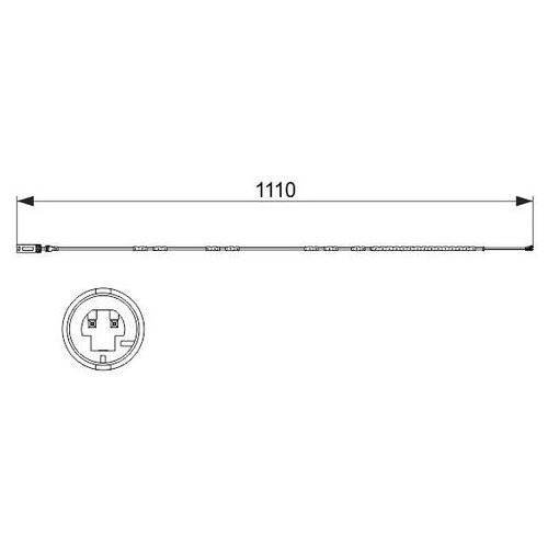 Датчик износа колодок BMW 3 (E90, E90N) 320d [N47D20C, M47D20 (204D4)] 2004-2011 BOSCH 1987473515 1шт.