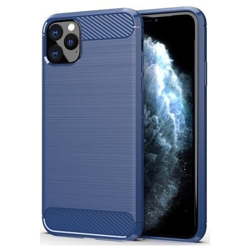 фото Чехол carbon для iphone 11 pro max серия карбон | синий