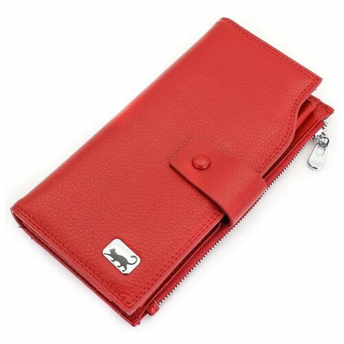 фото Большой женский кожаный кошелек sergio valentini св 1002-1011 красный