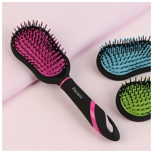 Расческа Радуга, массажная, цвет микс, 24 см