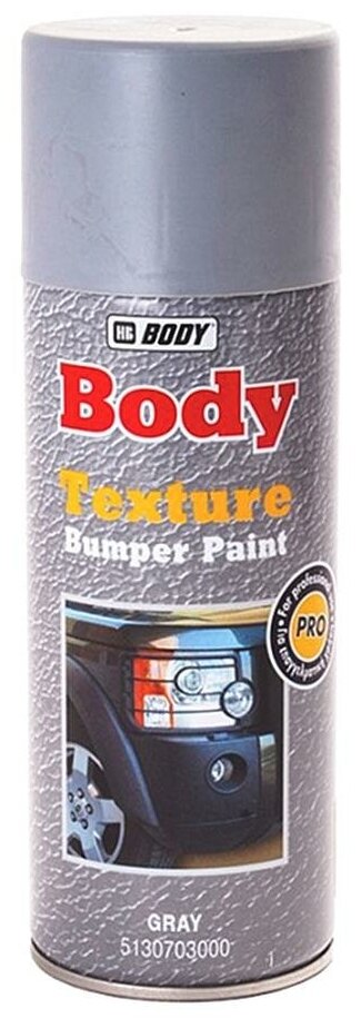 BODY Texture Bumper Paint Текстурная краска для бамперов (серый) 400 мл.