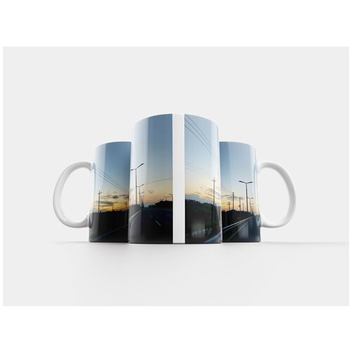 фото Кружка "съемка с мобильного телефона, полевые цветы, пейзаж" 320 мл lotsprints