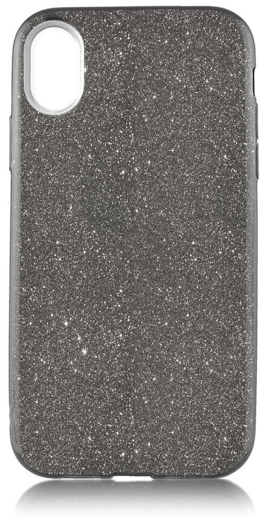 Чехол для Apple iPhone Xr Brosco Shine, накладка, черный