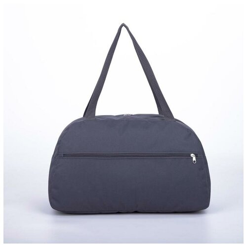 фото Сумка спортивная зфтс отдел на молнии, наружный карман, серый/бирюзовый