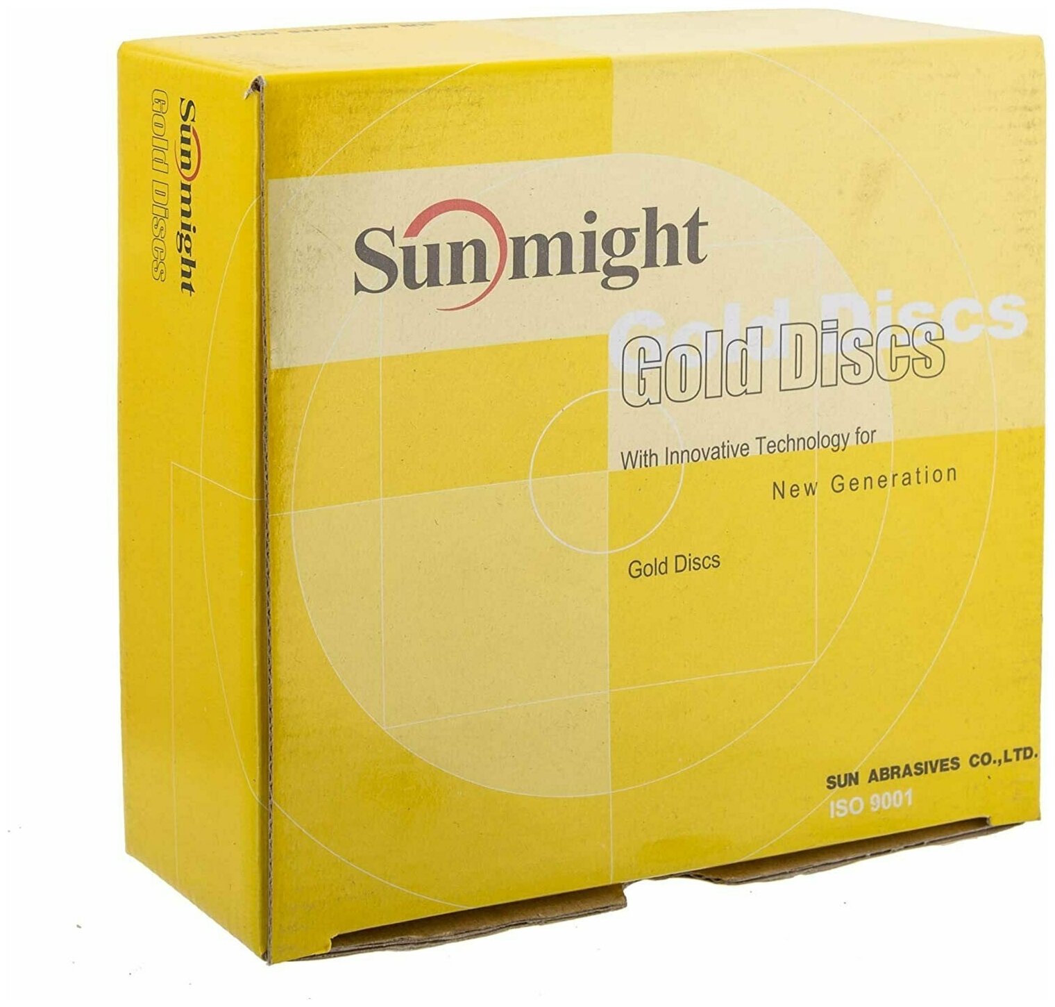 SUNMIGHT 44310 Gold круг шлифовальный на липучке 150мм 15отв Р180