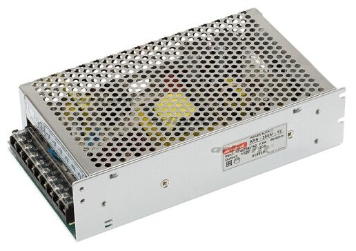 Блок питания HTS-250M-12 (12V, 20A, 240W) (Arlight, IP20 Сетка, 3 года)