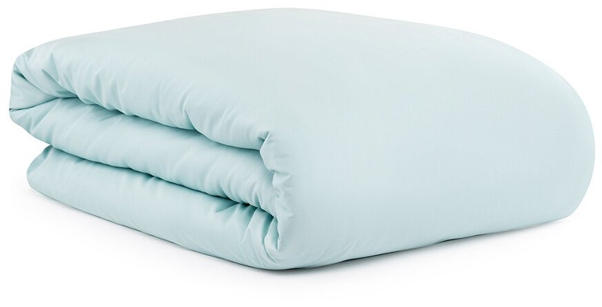 Комплект постельного белья полутораспальный из сатина голубого цвета из коллекции Essential, Tkano, TK20-DC0043