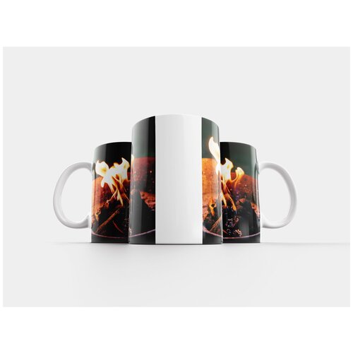 фото Кружка "роттердам, городской пейзаж, ночь 320 мл. белая" lotsprints